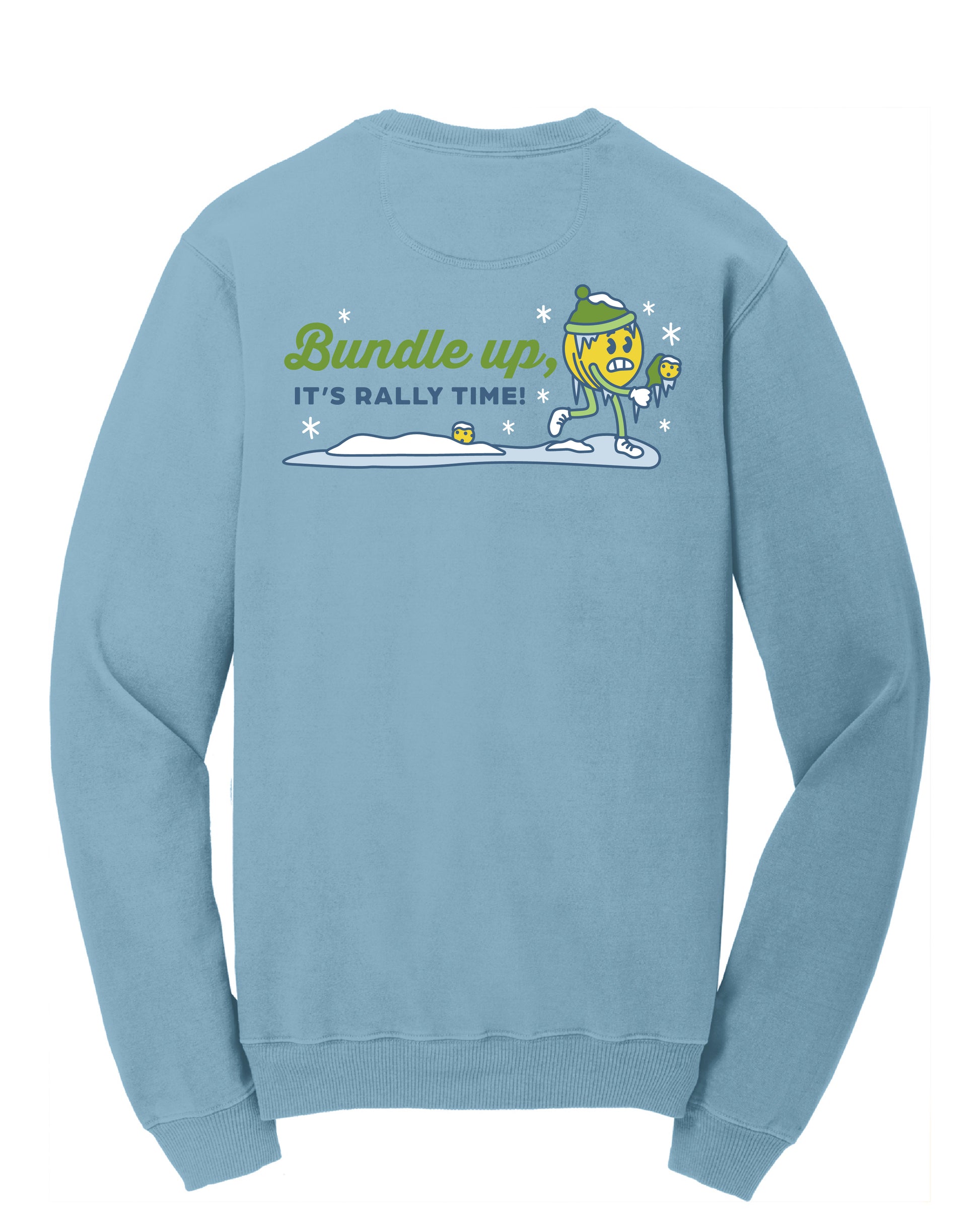 Winter Design: Beach Wash Garment-Dyed Crewneck Sweatshirt - Mist