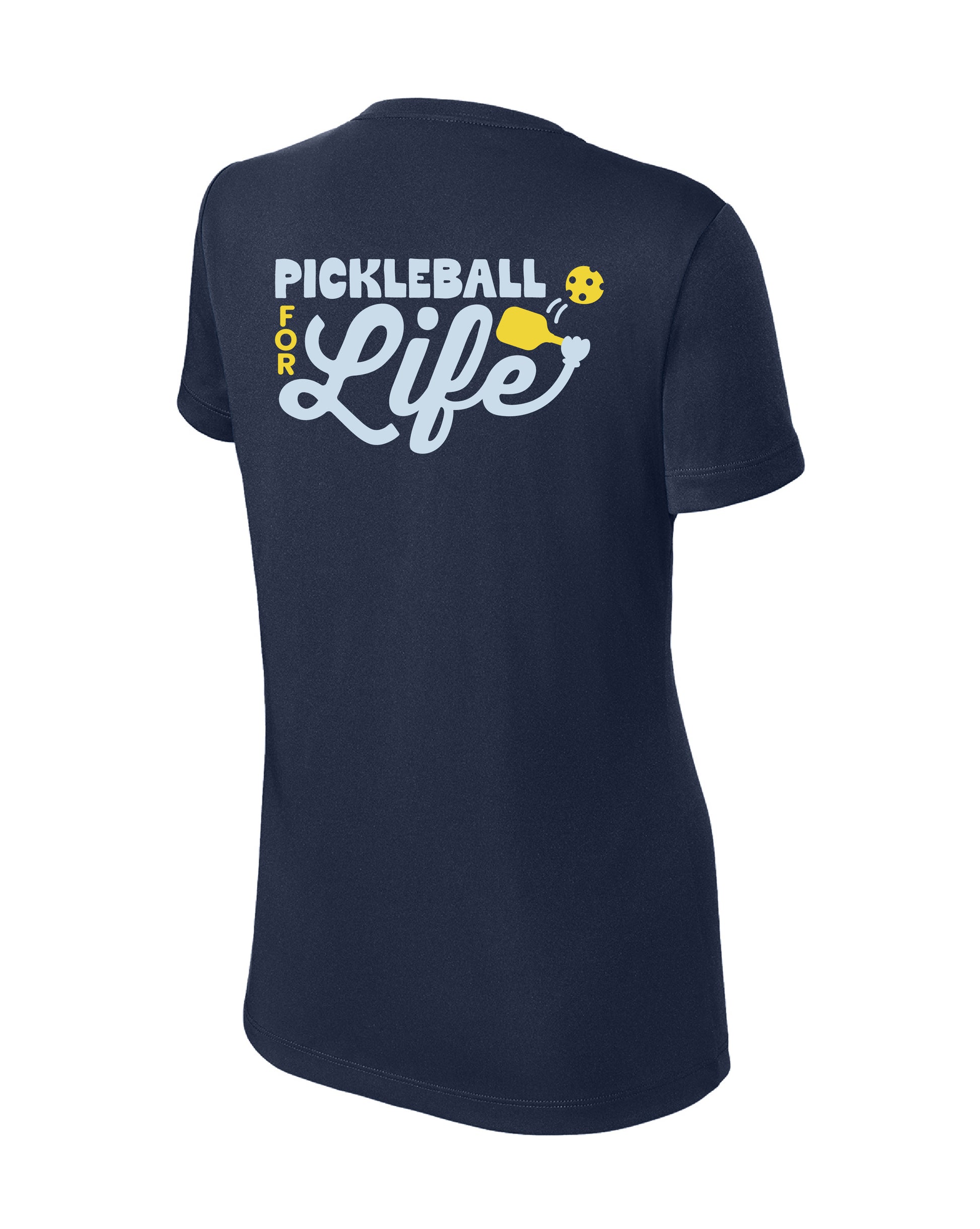 Pickleball for Life Logo: Women's Endurance Competitor Tee - True Navy