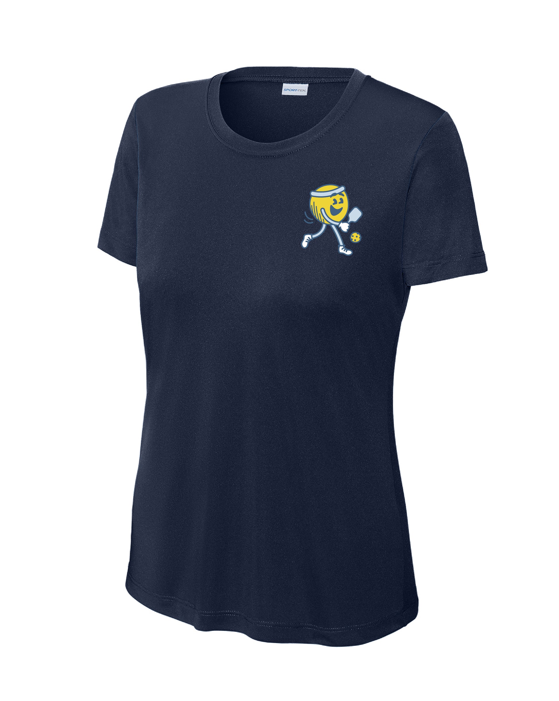 Pickleball for Life Logo: Women's Endurance Competitor Tee - True Navy