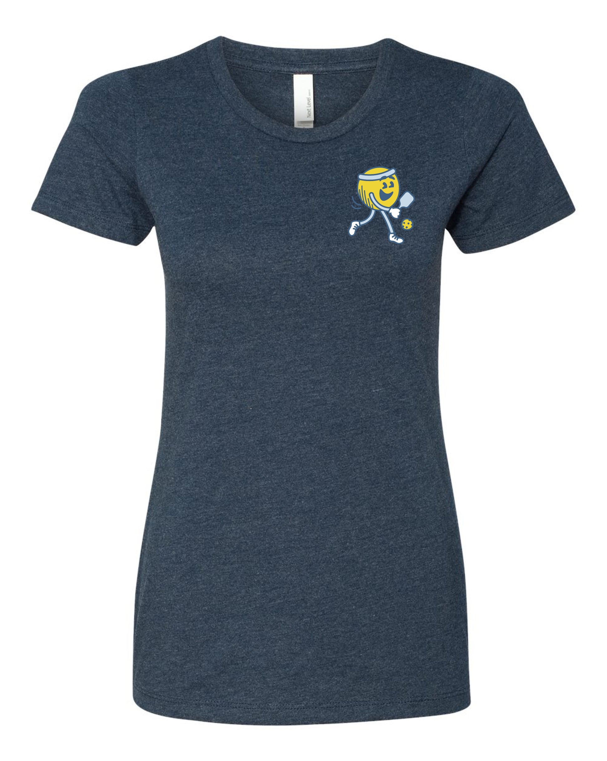 Pickleball for Life Logo: Women's T-Shirt - Midnight Navy