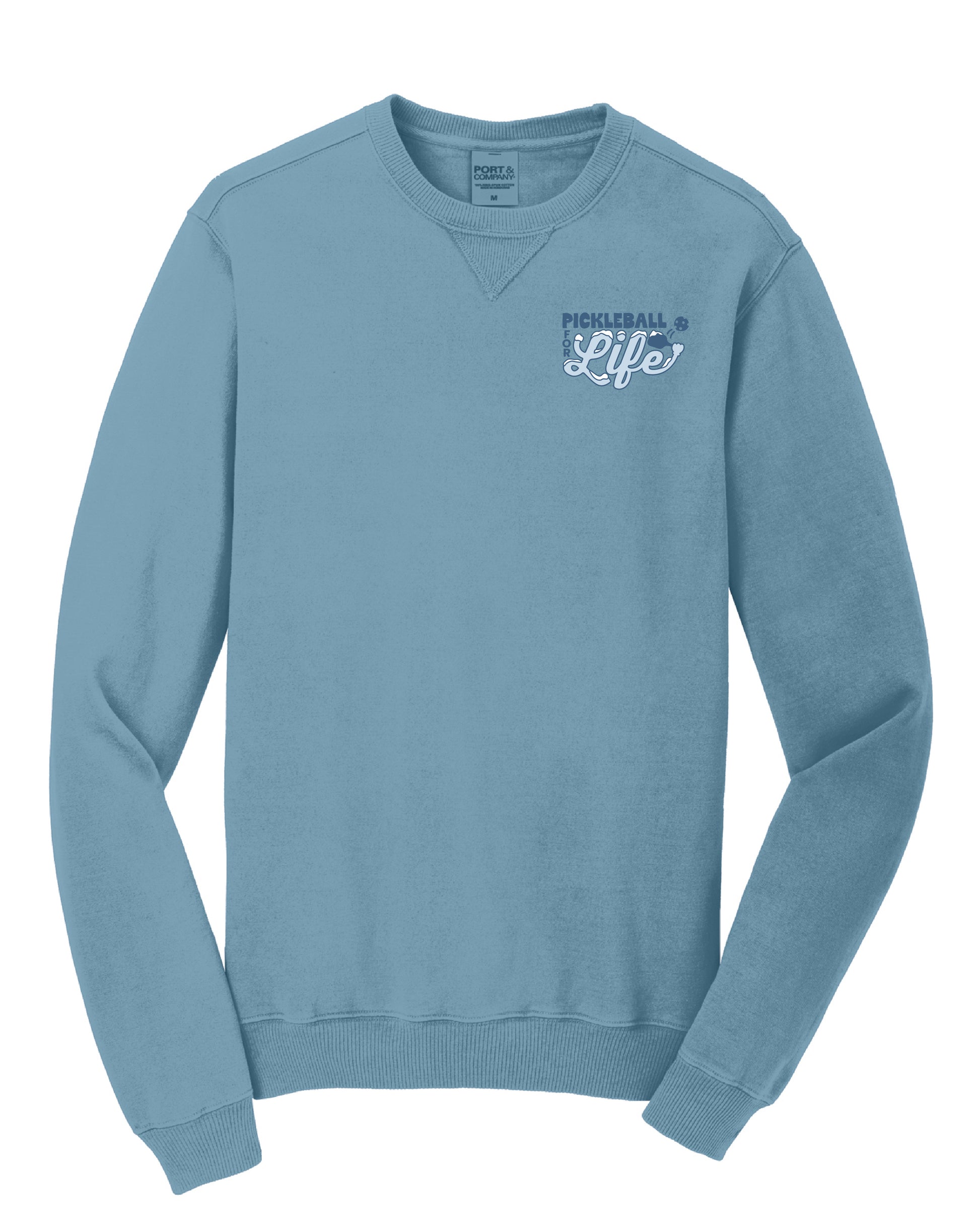 Winter Design: Beach Wash Garment-Dyed Crewneck Sweatshirt - Mist