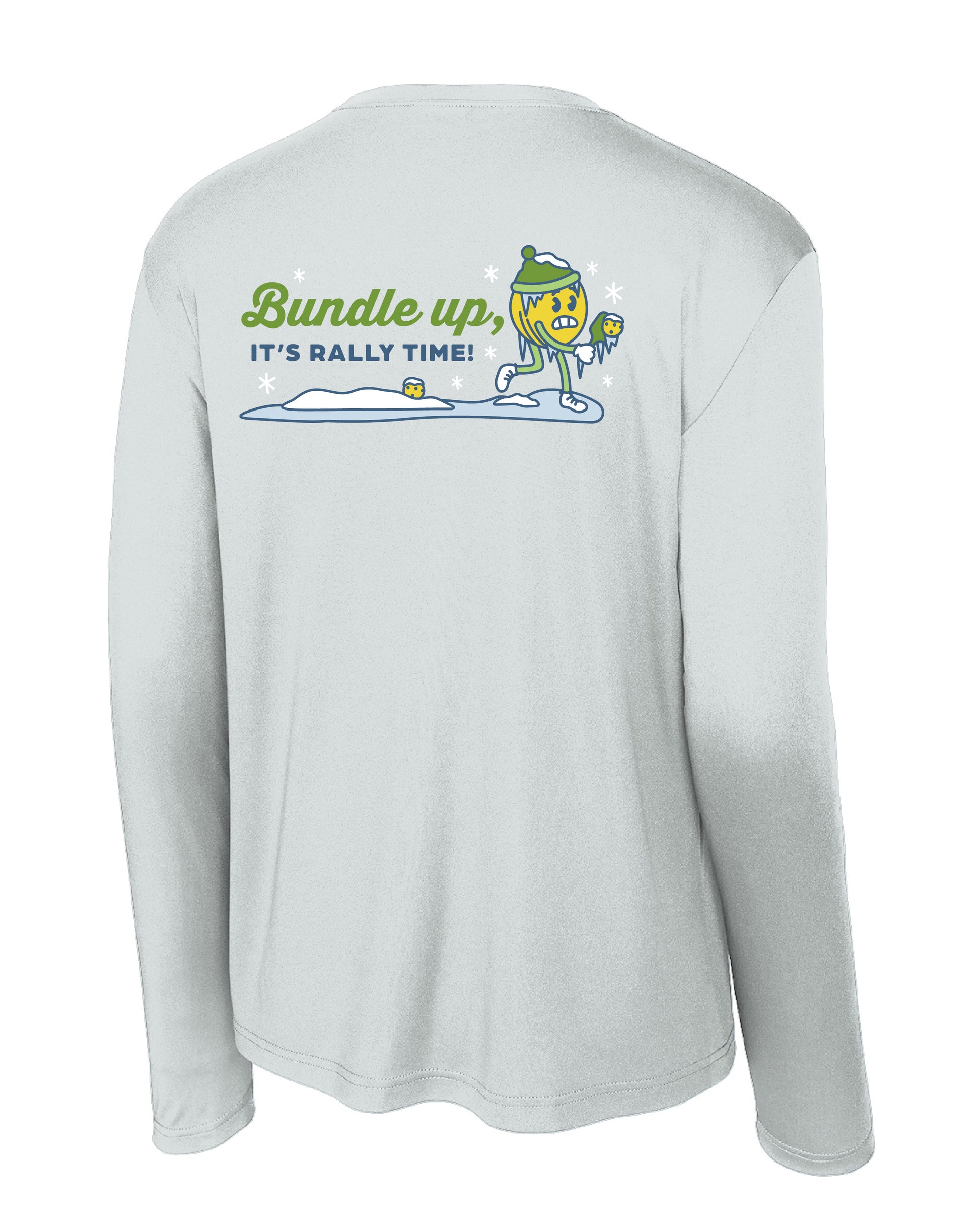 Winter Design: Endurance Long Sleeve Shirt - Silver/Carolina Blue