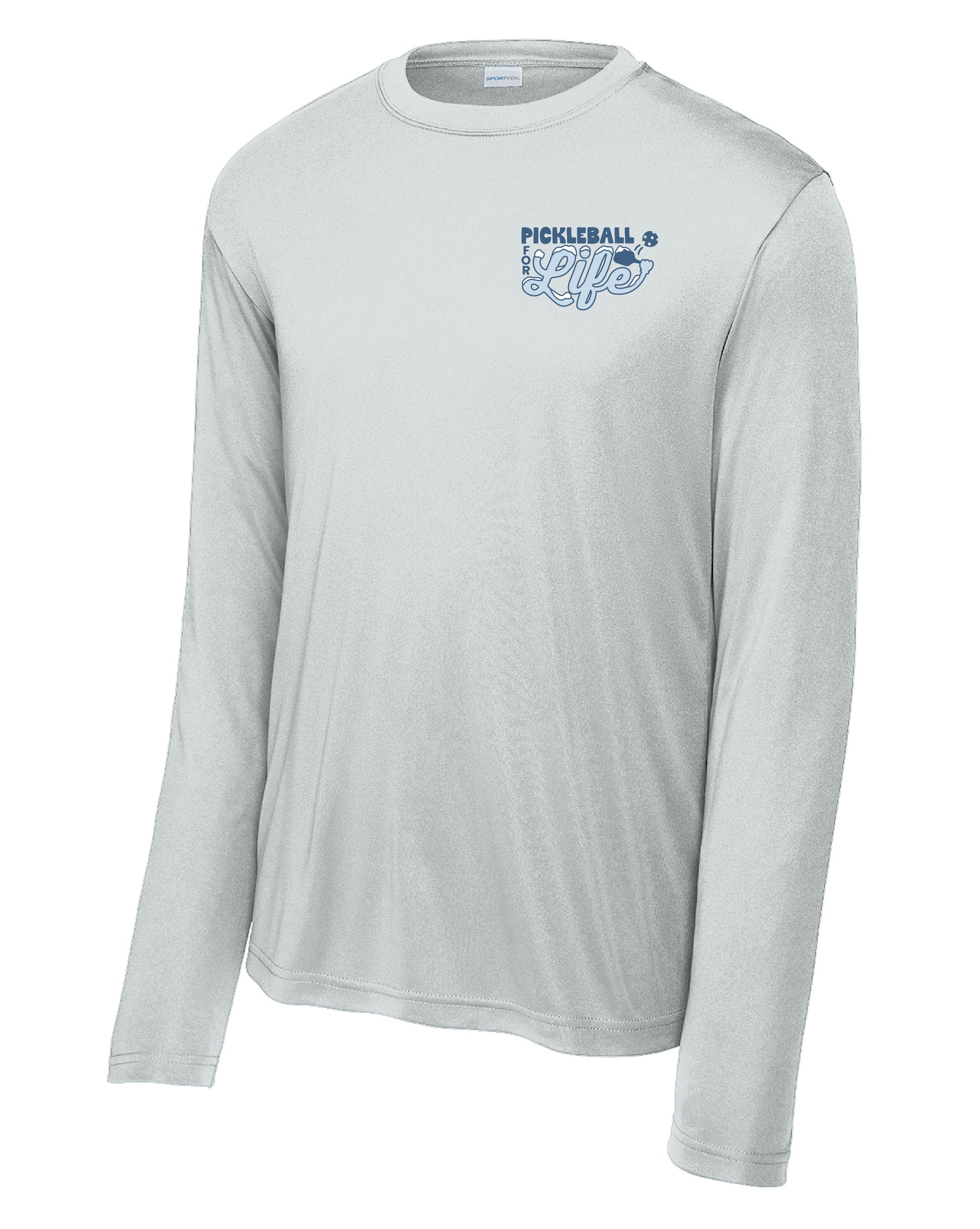 Winter Design: Endurance Long Sleeve Shirt - Silver/Carolina Blue
