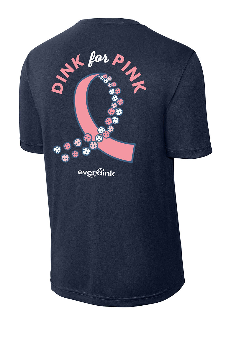 Cancer Awareness - Dink for Pink Youth Endurance Shirt - Navy